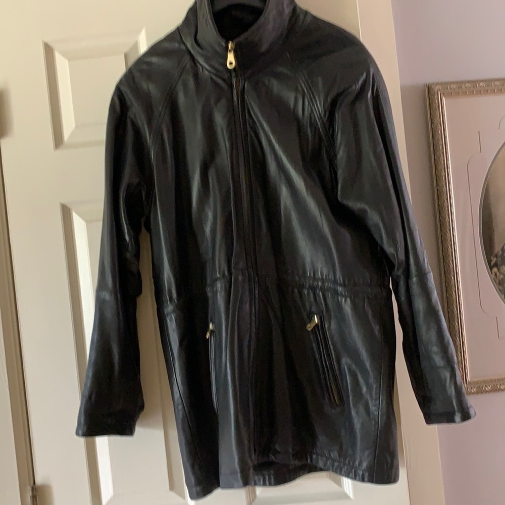Men’s leather coat